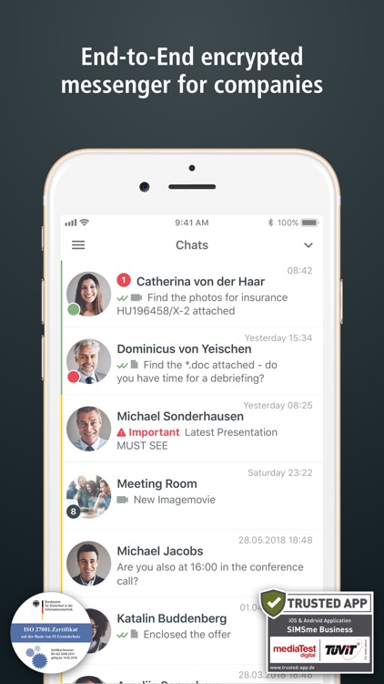 SIMSme Business screenshot-0