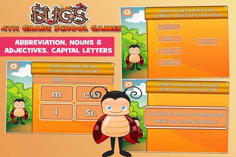 Bugs Fourth Grade Kids Games screenshot 2