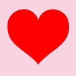 Red Heart Shaped Stickers
