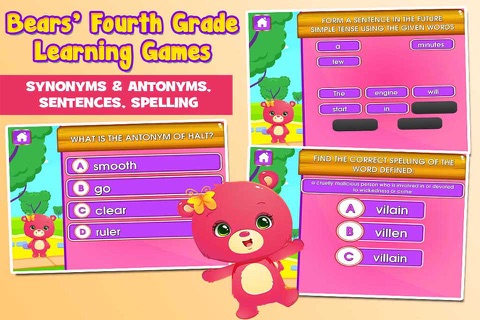 Bears 4th Grade School Games screenshot 3