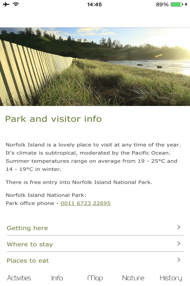 Norfolk Island NP Visitors screenshot 2