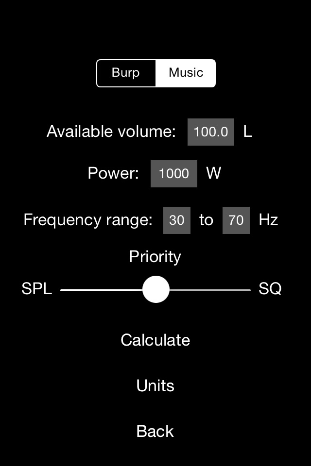 Woofer Box Calculator PRO screenshot 3