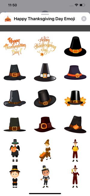 Happy Thanksgiving Day Emoji(圖2)-速報App