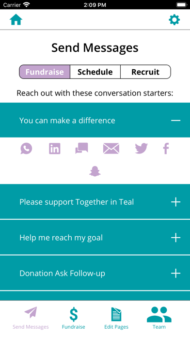 The NOCC Together in Teal® app screenshot 3