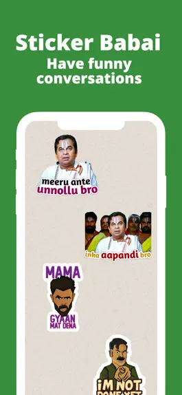 Game screenshot Sticker Babai: Telugu Stickers apk