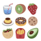 App Icon for 100 Food Stickers App in Peru IOS App Store