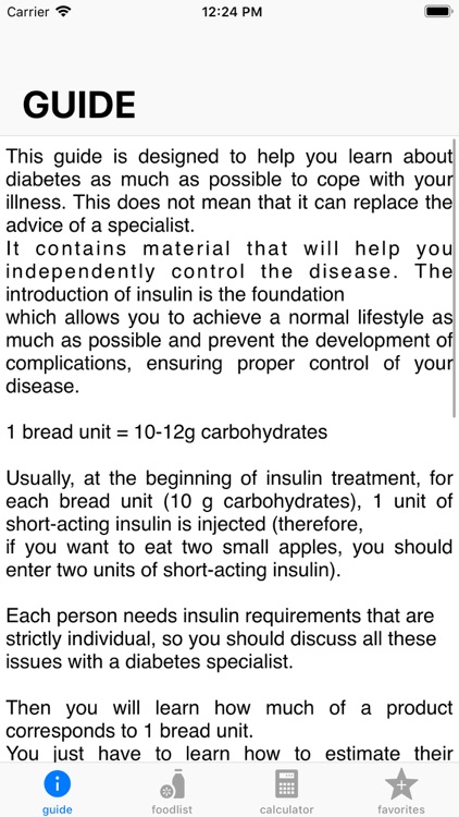 Diabettes & Carbohydrates