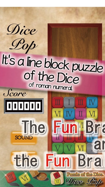 Dice Pop - Puzzle of the Dice.