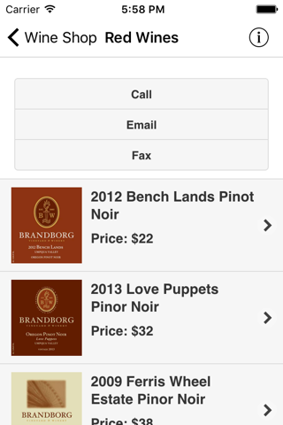 Brandborg Wines screenshot 3