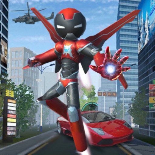 火柴钢铁人3D-火柴人绳索英雄