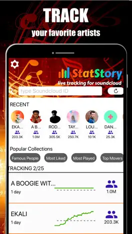 Game screenshot Indie Artist Stats Tracker mod apk