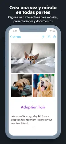 Imágen 3 Adobe Spark Page iphone