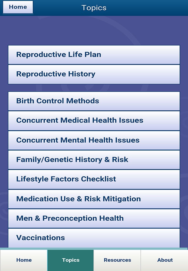 Preconception Care App screenshot 3