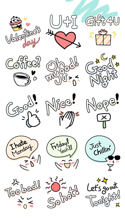 What's up doodle stickers