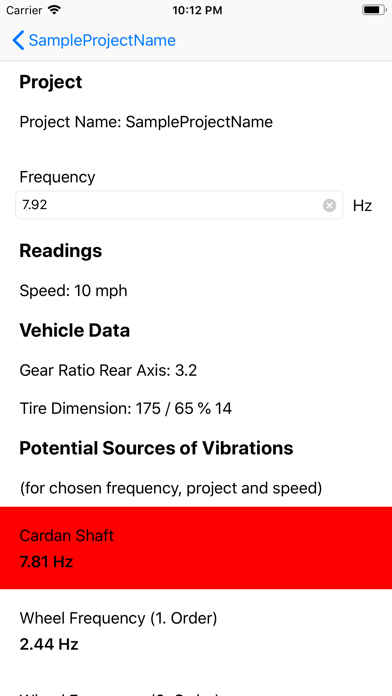 Vibration Detection screenshot 2