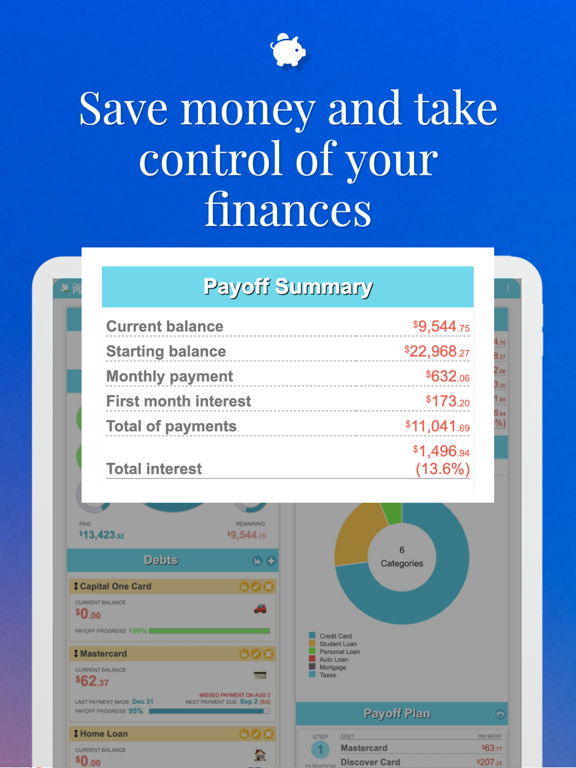 Debt Payoff Planner and Calculator screenshot