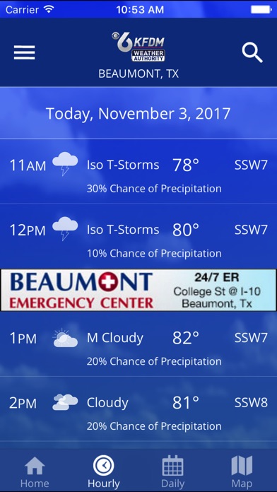 kfdm weatherbug