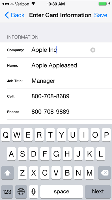 How to cancel & delete Business Card Design from iphone & ipad 1