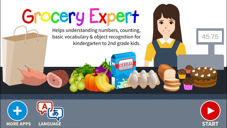 Grocery Game for 1st 2nd Grade