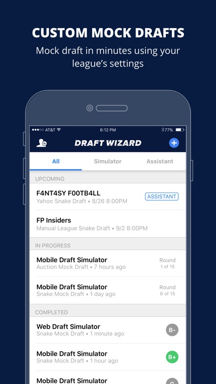 Fantasy Football Draft Wizard