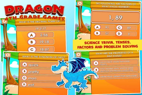 Dragons 4th Grade School Games screenshot 3