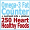 Use this app to count, track, chart and control your omega-3 fat – ALA (from plants, meat, eggs) and EPA & DHA (from fish, meat, eggs) – intake for a healthy brain, heart, joints, immunity (for protection from inflammatory disease and infection) and fertility (DHA)