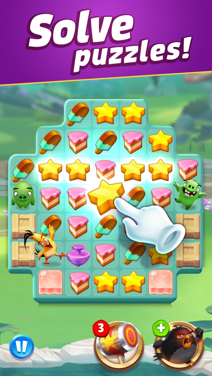 Angry Birds Match 3 Hack screenshot 3 - iOS game interface