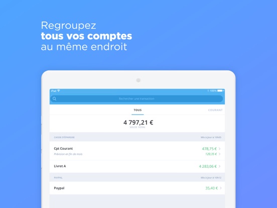 Bankin' : Budget et comptes Bankin' : Budget et comptes