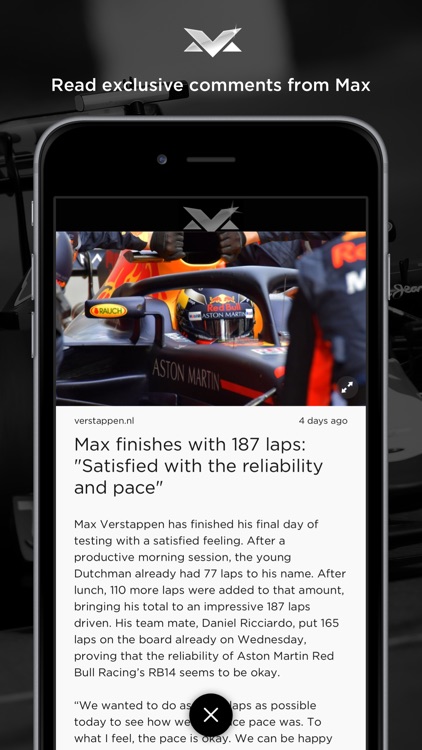 Max Verstappen - Official App
