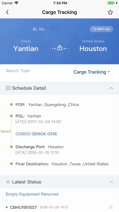 How to cancel & delete COSCO SHIPPING Lines from iphone & ipad 2