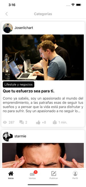 Adimvi: Plataforma blogging(圖5)-速報App