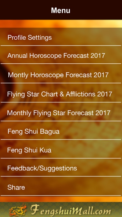 Feng Shui BAGUA Formula