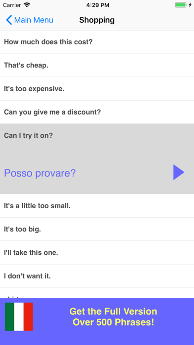 How to cancel & delete Speak Italian Phrasebook Lite from iphone & ipad 3