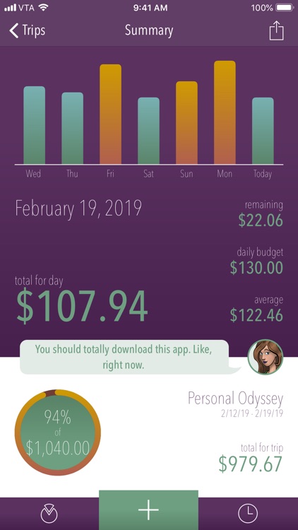 Trail Wallet Travel Budget App screenshot-0