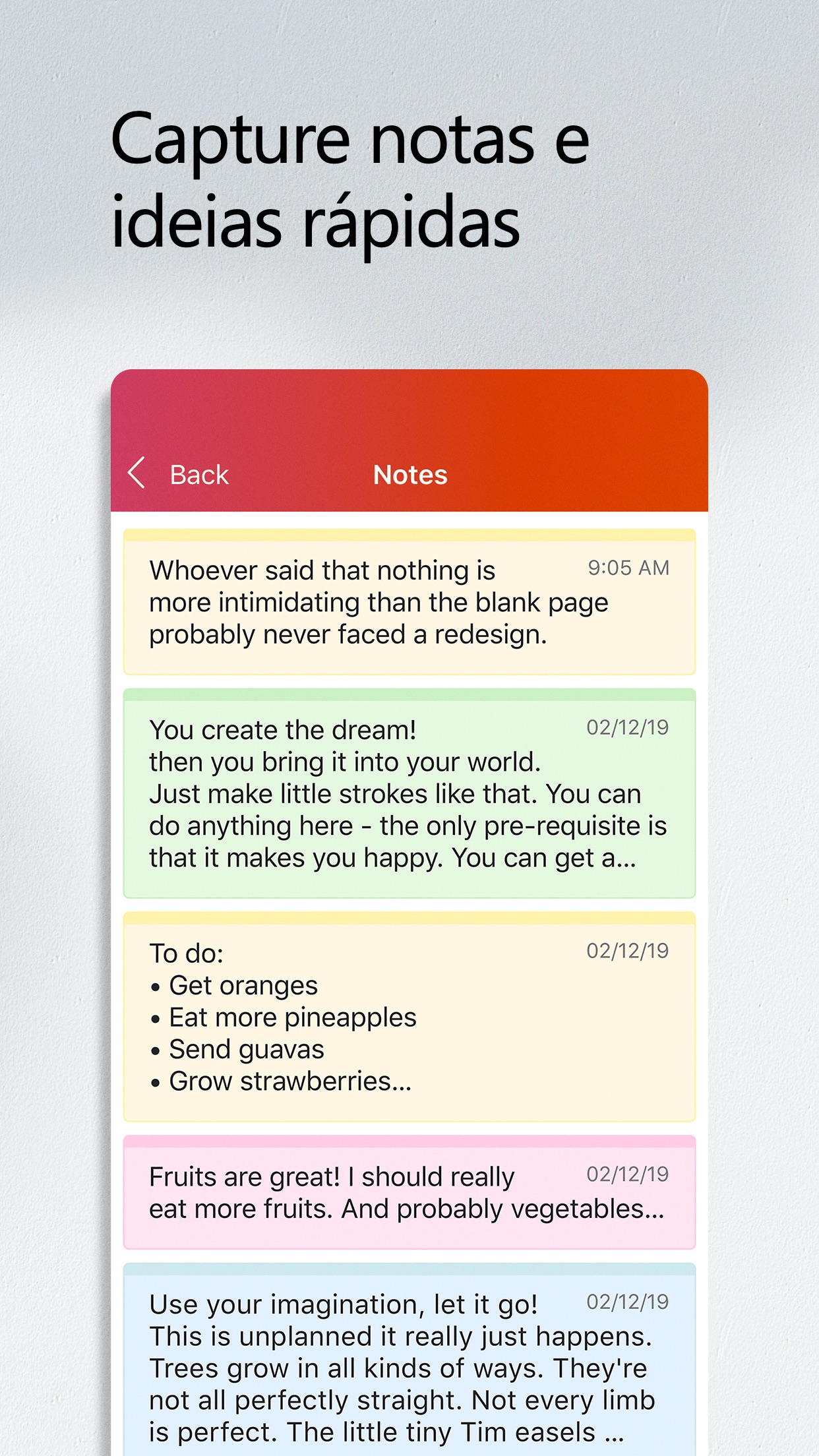 Screenshot do app Microsoft Office
