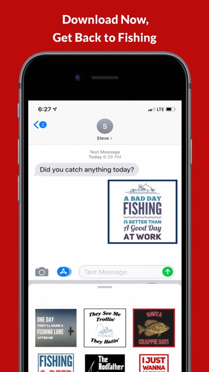 Fishing Stickers for iMessage