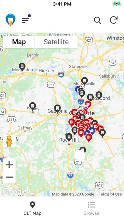 Charlotte Beer Map