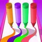 Pencil Run 3D  Colorful Lines