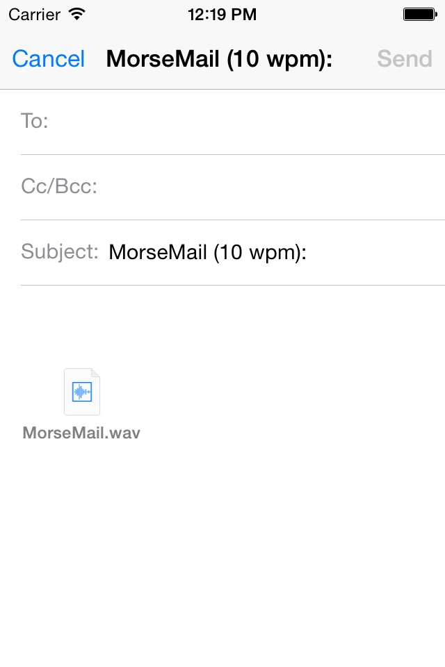 Morse Email screenshot 3