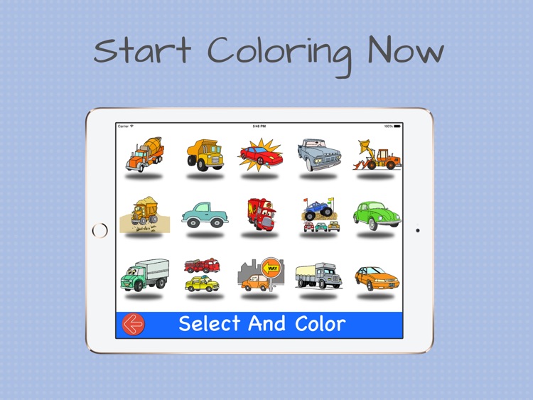 Coloring with cars and trucks screenshot-3