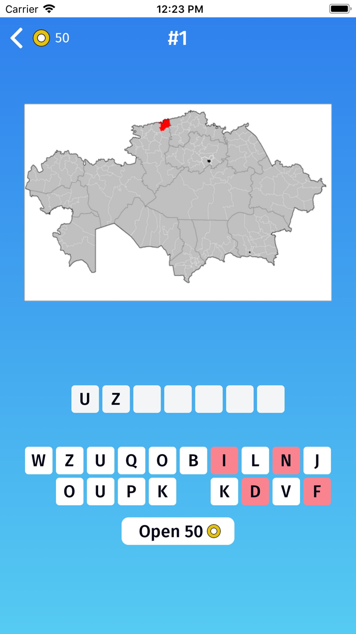 Kazakhstan Provinces Map Game