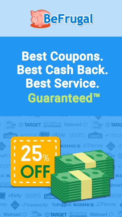 BeFrugal Cash Back & Coupons