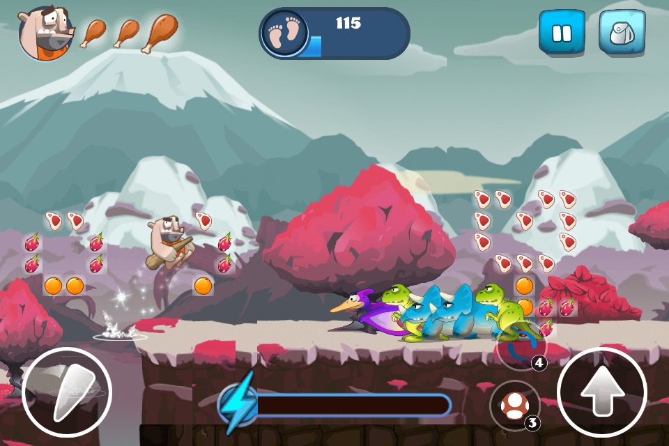 Caveman Dash - Dino Hunter screenshot 3