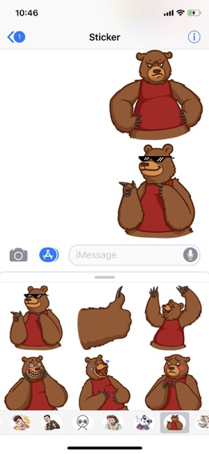 Cute Bear Pun Funny Stickers(圖3)-速報App