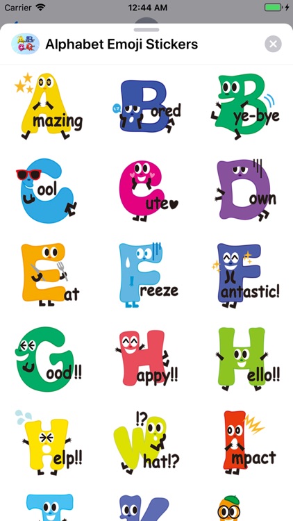 Alphabet Emoji Stickers