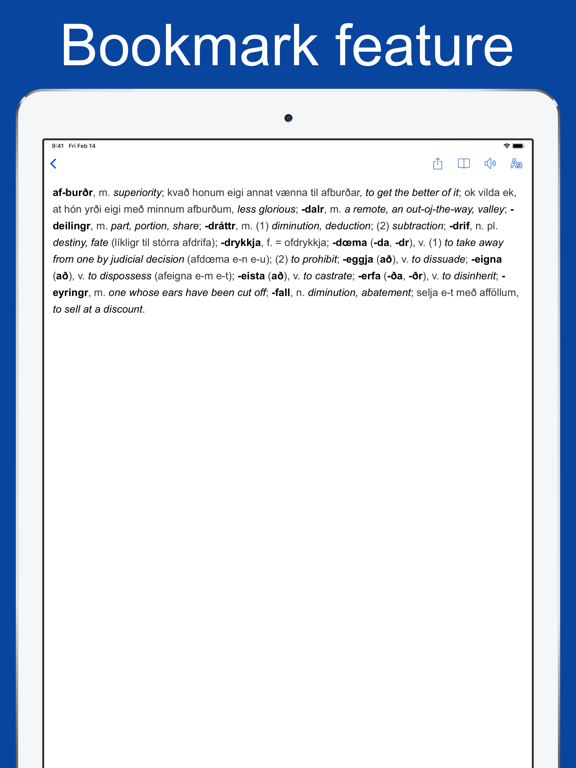 Screenshot #6 pour Old Icelandic Dictionary