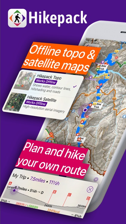 Hikepack: Clever Hiking Maps screenshot-0