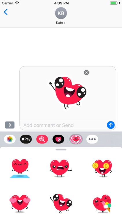 Sweety Hearts Stickers Pack screenshot-6