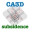 The application allows for point-based forecasting of ground surface subsidence as a result of underground mining (longwall mining by default)