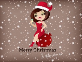 Everyone's favorite pinup girl is ready to spread some holiday cheer